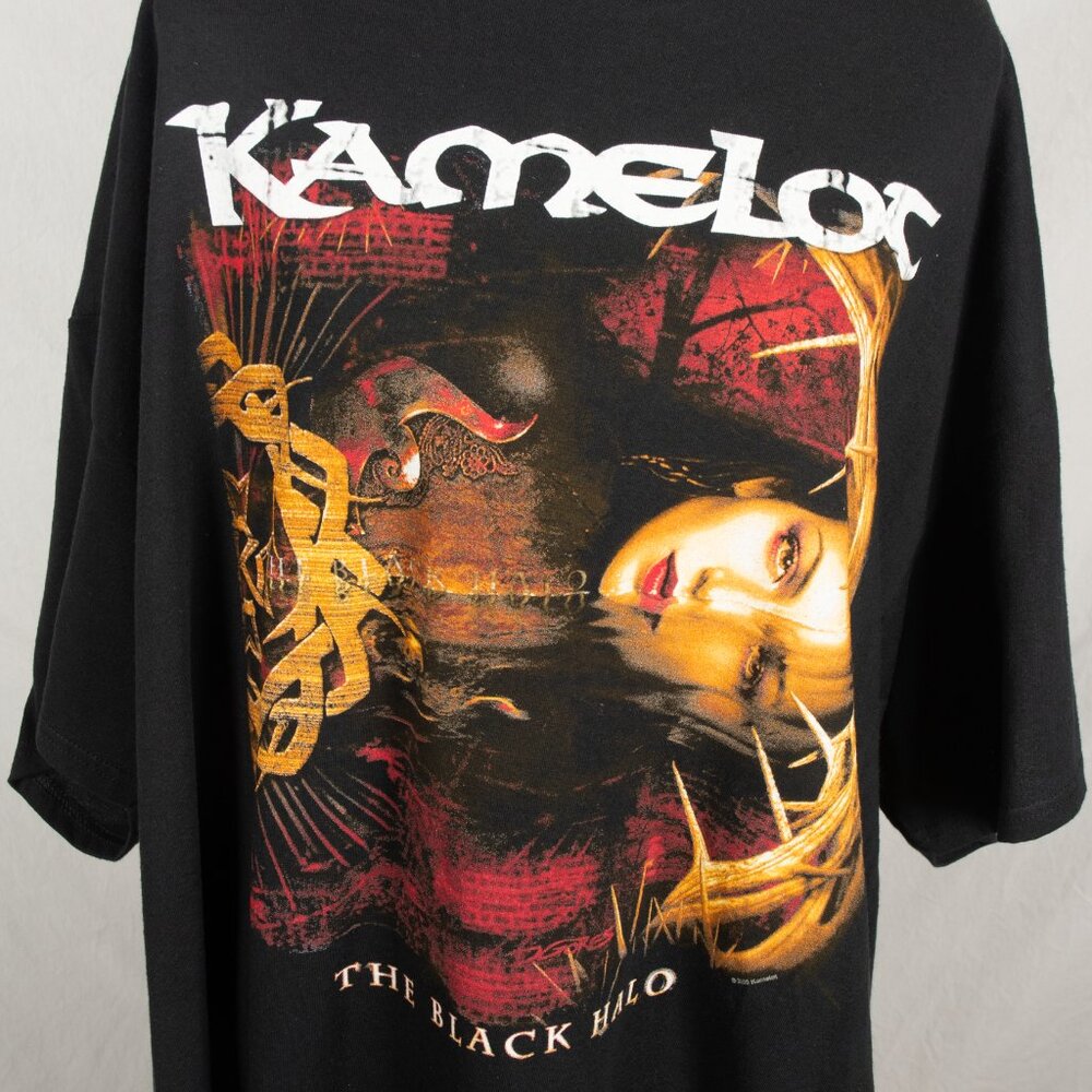 Kamelot The Black Halo Band Tee 3XL Black Metal Concert Shirt Ad Infinitum